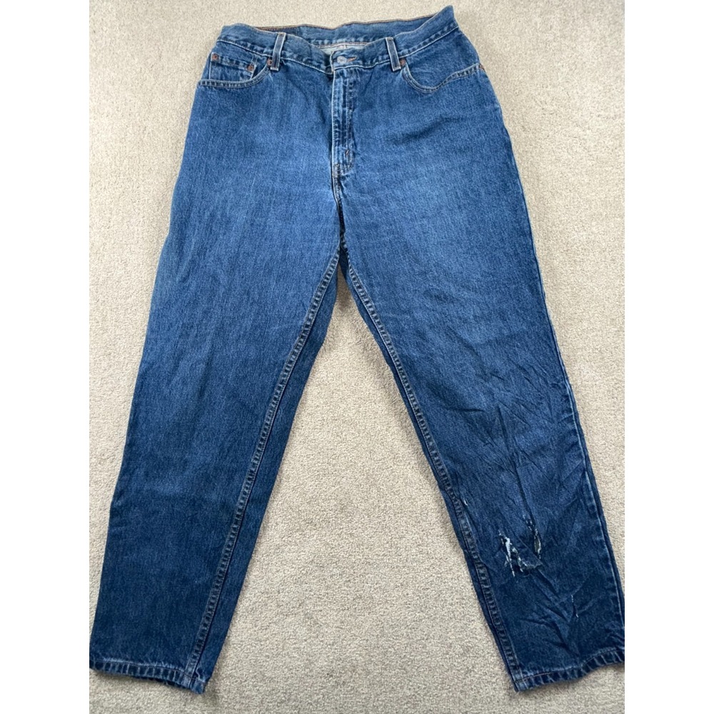 Levi's 550 Jeans‎ Womens 14 Blue Denim Cotton Relaxed Fit Streetwear Tapered Leg